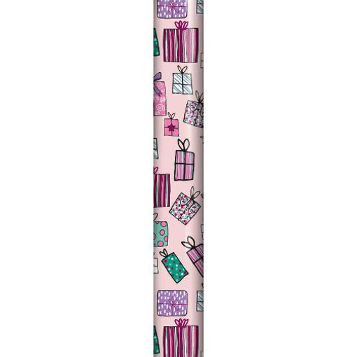 Picture of PINK PRESENTS WRAPPING ROLL 70CM X 2.5M